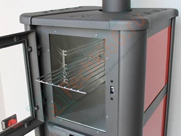 Печь-камин Lederata Plus белая (Tim Sistem) до 180 м3