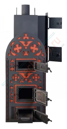 Печь для бани Готика 20 с подогревом предбанника (Тройка) до 24 м3