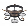 Подставка под садж/казан кованная с угольницей "Шёлковый путь премиум"