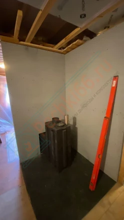 Печь для бани ИзиСтим Ялта 15 хохлома под ключ (монтаж 06.2023)