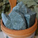 Камень для бани Жадеит колотый средний, м/р Хакасия (ведро), 20 кг (Хакасинтерсервис)