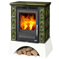 Керамическая печь Helvetia KP, металлический цоколь, Т/О 6.9 кВт, 2-цвета (ABX)