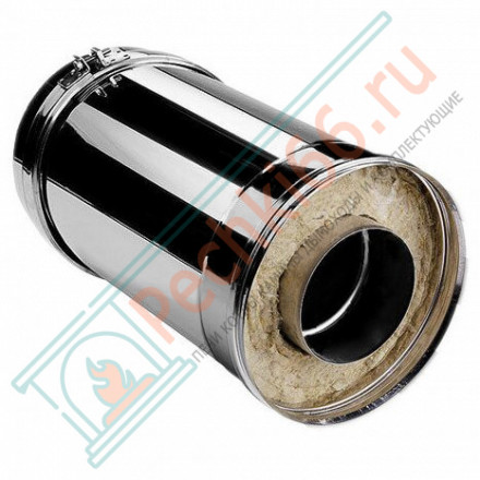 Сэндвич труба V50R с изол L=250 (AISI-321/0,8-ОЦИНК-RAL/0,5) d-104/200 (Вулкан)