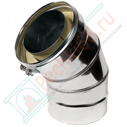 Сэндвич-отвод 45° (AISI-316L/0,5-AISI-304/0,5) d-200/300 (Craft-GS-50)