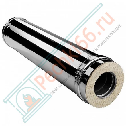 Сэндвич труба V50R с изол L=1000 (AISI-321/0,5-ОЦИНК-RAL/0,5) d-150/250 (Вулкан)