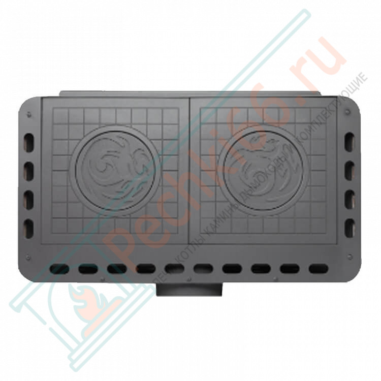 Печь-камин Бавария Эко, с плитой две конфорки (ЭкоКамин) до 225 м3