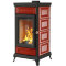 Печь-камин Майолика стандарт, красная (Астов)