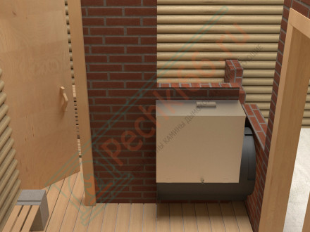Печи для бани на 3 помещения CАБАНТУЙ 3D 16 панорама