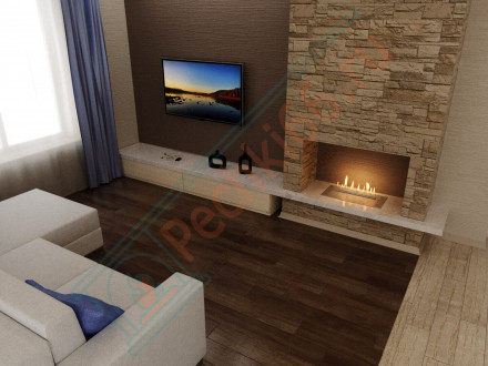 Биокамин автоматический 600 RC INOX (Good Fire)