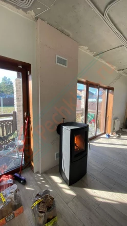 Печь-камин Varde Aura 2 под ключ (монтаж 07.2018)