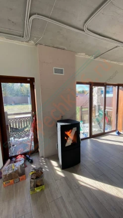 Печь-камин Varde Aura 2 под ключ (монтаж 07.2018)