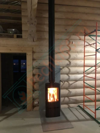 Печь камин Wiking Miro 3 под ключ (монтаж 12.2021)