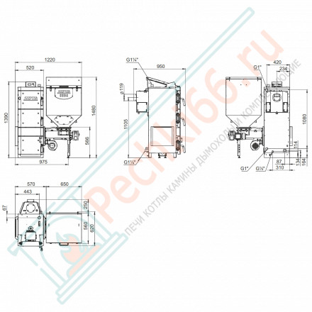 Автоматический котел Cuba 15 (Zota) 15 кВт