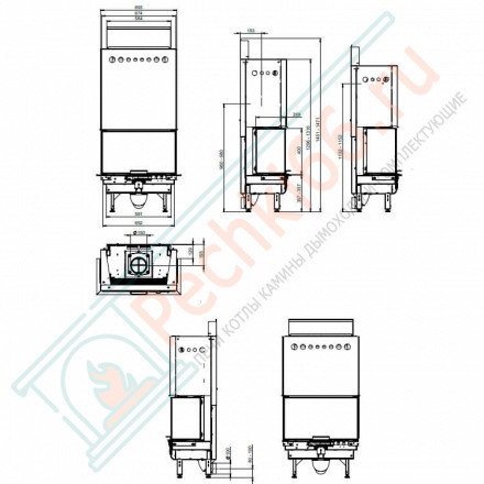 Каминная топка Q-34UL (Nordpies)