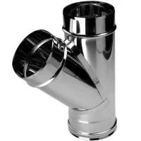 Тройник одностенный 45° (AISI-310S/0,8мм) d-200 (Вулкан)