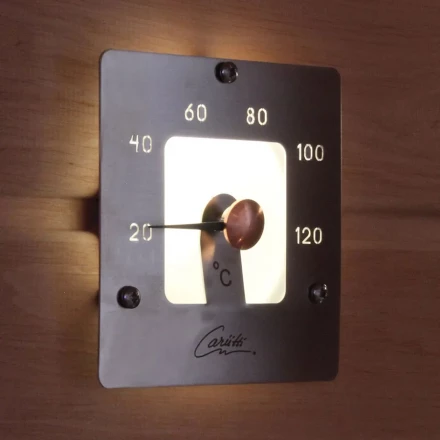 Термометр для сауны Cariitti SQ нерж. сталь, требуется 1 оптоволокно D=2-4 мм
