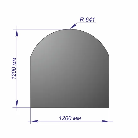 Лист напольный 1200*1200*1,5 R641 антрацит (Везувий)
