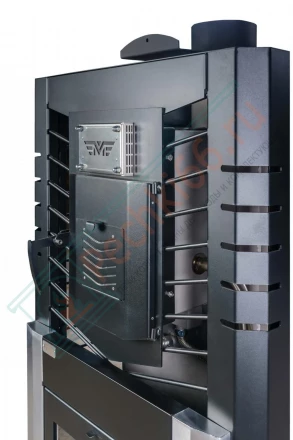 Печь для русской бани № 06МСП 01 - Нерж с парогенератором (каменка вперед) (Тройка) до 24 м3