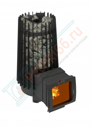 Дровяная банная печь Grill'D Cometa 180 Vega Long Window Max