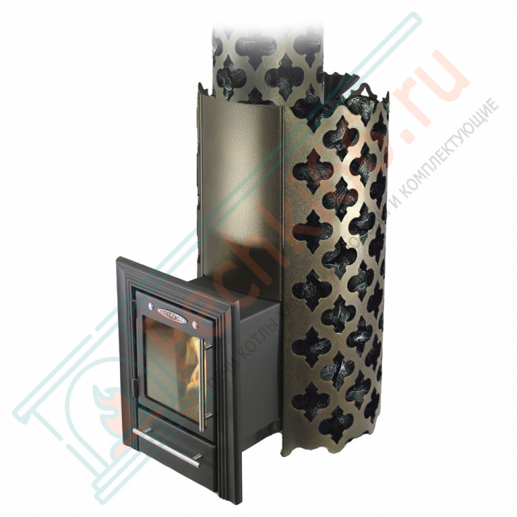 Банная печь Арабеска Inox Люмина черная бронза (T.M.F)