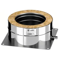 Опорная площадка с кон-отводом напольная (AISI-316L/0,8-AISI-304/0,5) d-250/350 (Craft-HF-50)