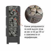 Электрокаменка GeoS RAIN-Corner 6 (Костёр) до 9 м3