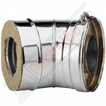 Отвод 15° V50R с изол (AISI-321/0,5-ОЦИНК/0,5) d-160/260 (Вулкан)