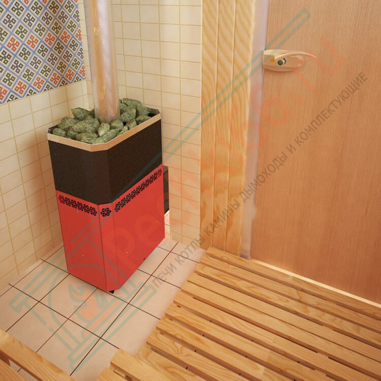 Печь для бани Русь 12 Л ПРОФИ (Теплодар)