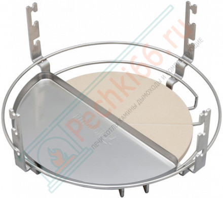 Гриль из керамики с ножками и столиками Le Chef Red (Monolith)