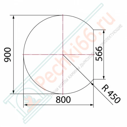 Притопочный лист VPL011-R7010, 800Х900мм, серый (Вулкан)