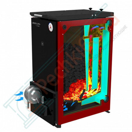 Котел твердотопливный ZEUS Turbo 40 (Термокрафт) 40 кВт