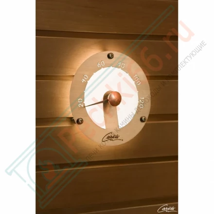 Термометр для сауны Cariitti черный, требуется 1 оптоволокно D=2-4 мм