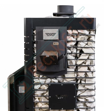 Печь для бани из нержавеющей стали № 06МСП - Н 01, с парогенератором (Тройка) до 18 м3