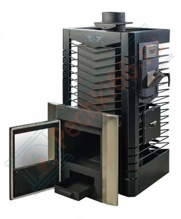 Печь для бани из нержавеющей стали № 06МСП - Н 01, с парогенератором (Тройка) до 18 м3