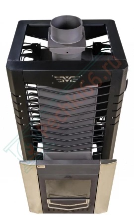 Печь для бани из нержавеющей стали № 06МСП - Н 01, с парогенератором (Тройка) до 18 м3