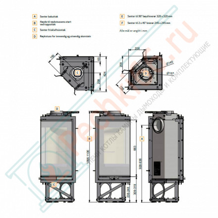 Каминная топка Scan 1008 BP (Scan)