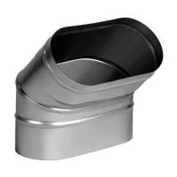 Отвод 15° VOG по широкой стороне (AISI-321/0,8) 100х200мм (Вулкан)