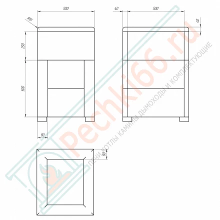Чугунная печь Verona 18 ГАЗ З/К, Талькохлорит (Black Stove)