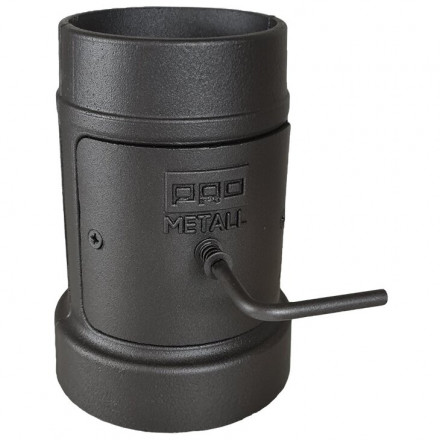Стартовый дымоход 115-136 с ревизией и шибером (ProMetall)