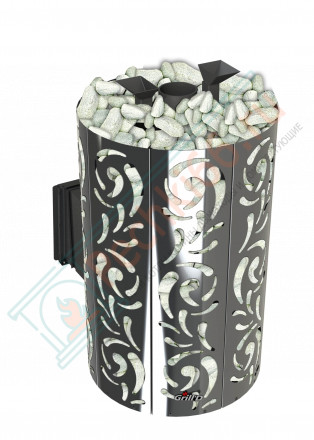 Дровяная банная печь Grill'D Violet World Long Window Max