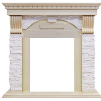 Портал Dublin - Слоновая кость с патиной / Сланец крем (Высота 975мм)