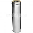 Сэндвич труба для дымохода L=1м (НЕРЖ-430/0,5-НЕРЖ-430/0,5) d-150/210 (Ferrum GS)