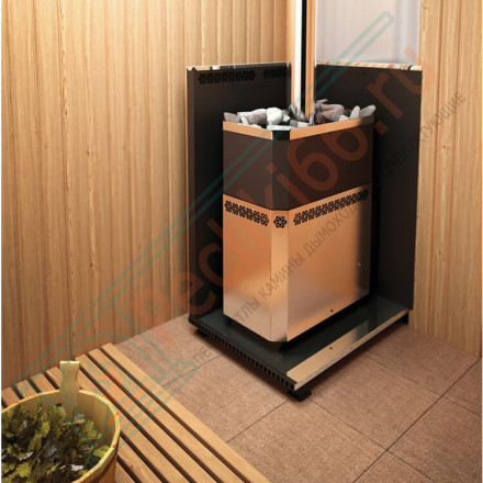 Печь для бани Русь 12 ЛНЗП Панорама ПРОФИ (Теплодар) до 12 м3