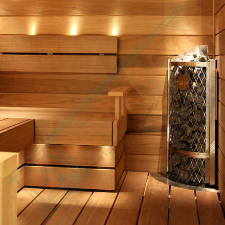 Печь для сауны угловая Corner IKI 9 кВт (140 кг камней)