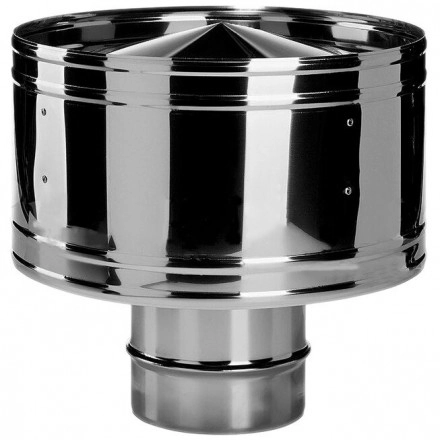 Дефлектор на трубу без изол (AISI-304/0,5мм) d-120 (Вулкан)
