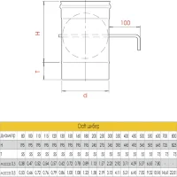 Шибер (AISI-316L/0,8) d-130 (Craft-HF)