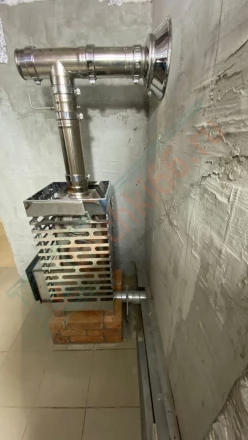 Печь для бани ASTON 20 INOX монтаж 10.2023