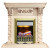 Электрокаминокомплект Luxemburg (каменный) - Сланец/Cлоновая кость с патиной с очагом Danville Antique Brass FB2