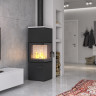 Печь-камин Quadroom, черная сталь (Defro-Home) 9,6кВт