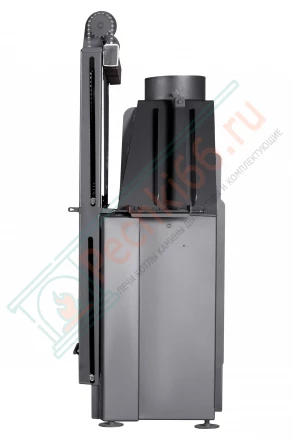 Каминная топка Экокамин Альфа 800 K с контргрузом белый шамот